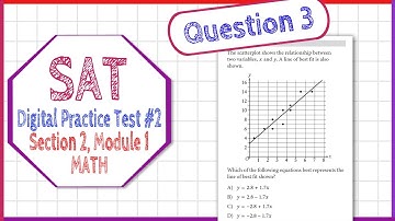 Question 3  from SAT Digital Practice Test 2, Section 2, Module 2 (MATH)