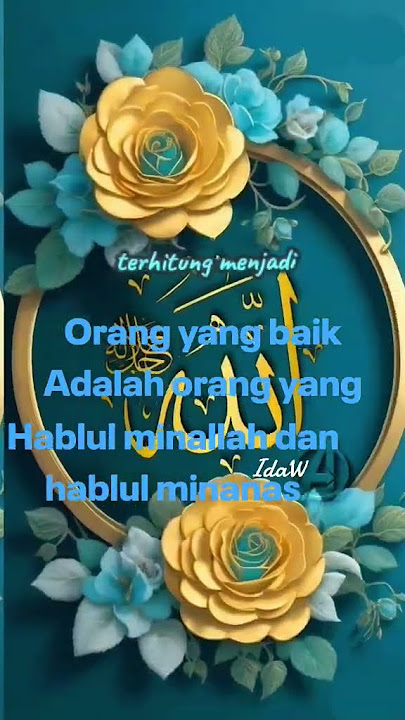 Hablul minallah dan hablul minanas #kontenreligi