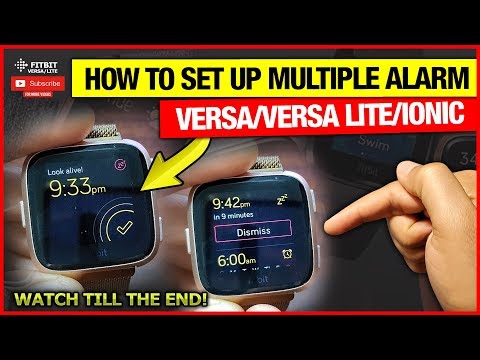 Alarm on Fitbit Versa 3/Sense/Versa 2 