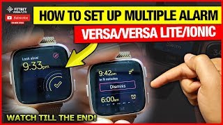 Alarm on Fitbit Versa 3/Sense/Versa 2/Versa Lite/Ionic