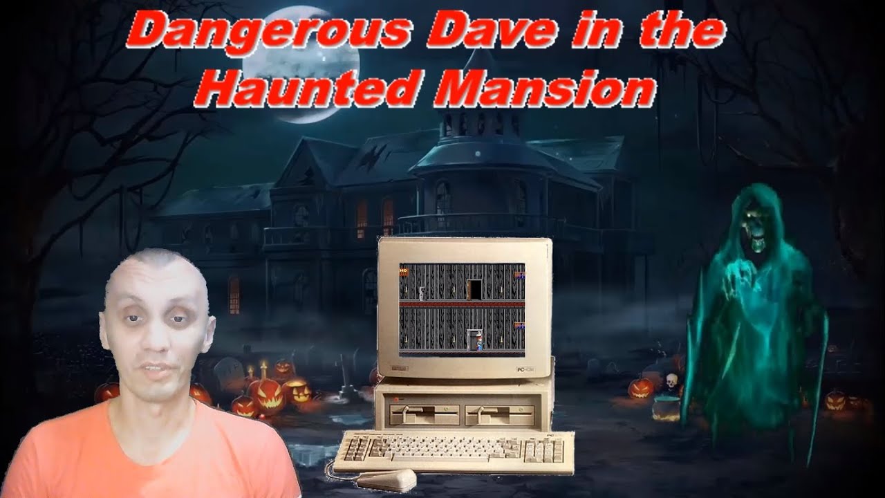 Dangerous Dave in the Haunted Mansion компьютерные игры 1991 года. Dangerous Dave in the Haunted Mansion. Dangerous Dave Haunted Mansion titles. Dave in the haunted mansion