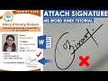 How To Attach Signature Your any Document in Ms Word Hindi Tutorial || New Creative Tips & Tricks