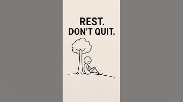 If You Get Tired — Rest, Don’t Quit | Motivational Stick Figure Video