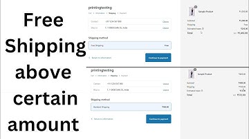How to provide free shipping above certain amount in orders in shopify | Free shipping above ₹500