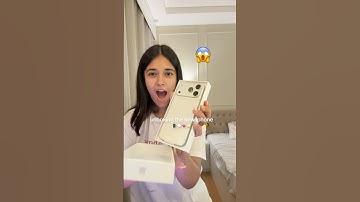 UNBOXING A FREE IPHONE???😳💗📱 #iphone17promax