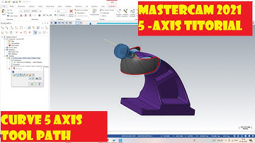 MASTERCAM 2022|| 5- AXIS TOOLPATH|| CURVE|| TUTORIAL IN HINDI