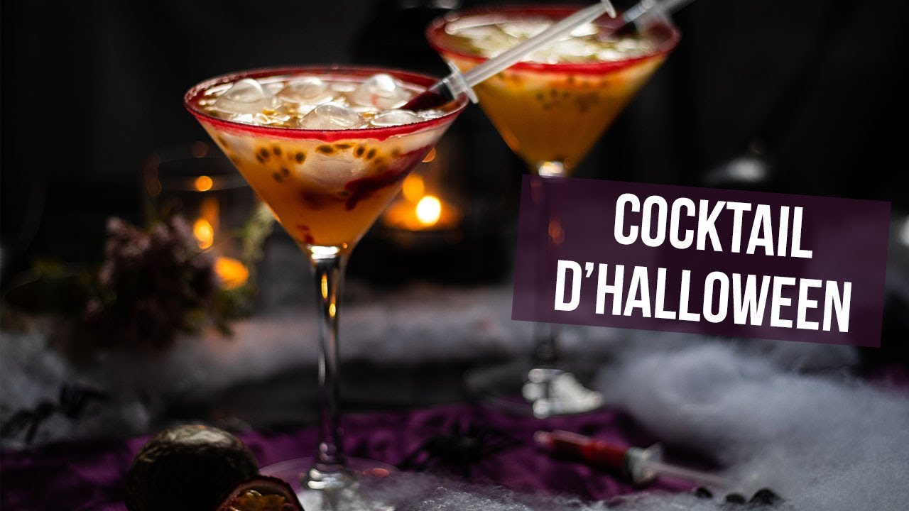 Cocktail Halloween : le shooter sanglant et fumant