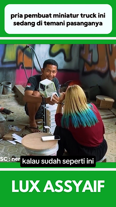 PRIA PEMBUAT MINIATUR TRUCK INI SEDANG DI TEMANI PASANGANNYA #shorts