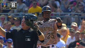 CHC@PIT: Polanco plates Harrison with 7th-inning hit