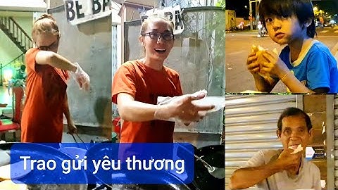 BÉ BA BÁNH RÁN : xúc động người vô gia cư ăn 30 bánh trong đêm