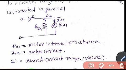 PMMC Ammeter increase in range