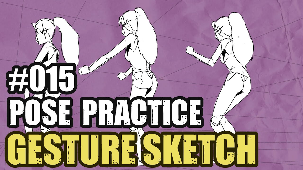 HOW TO SKETCH POSES. PRACTICE FOR ANIMATION - 015 #sketching # ...