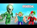 ZOMBİK VE STEVE UZAY GEMİSİNDE - Roblox Escape AREA 51 OBBY
