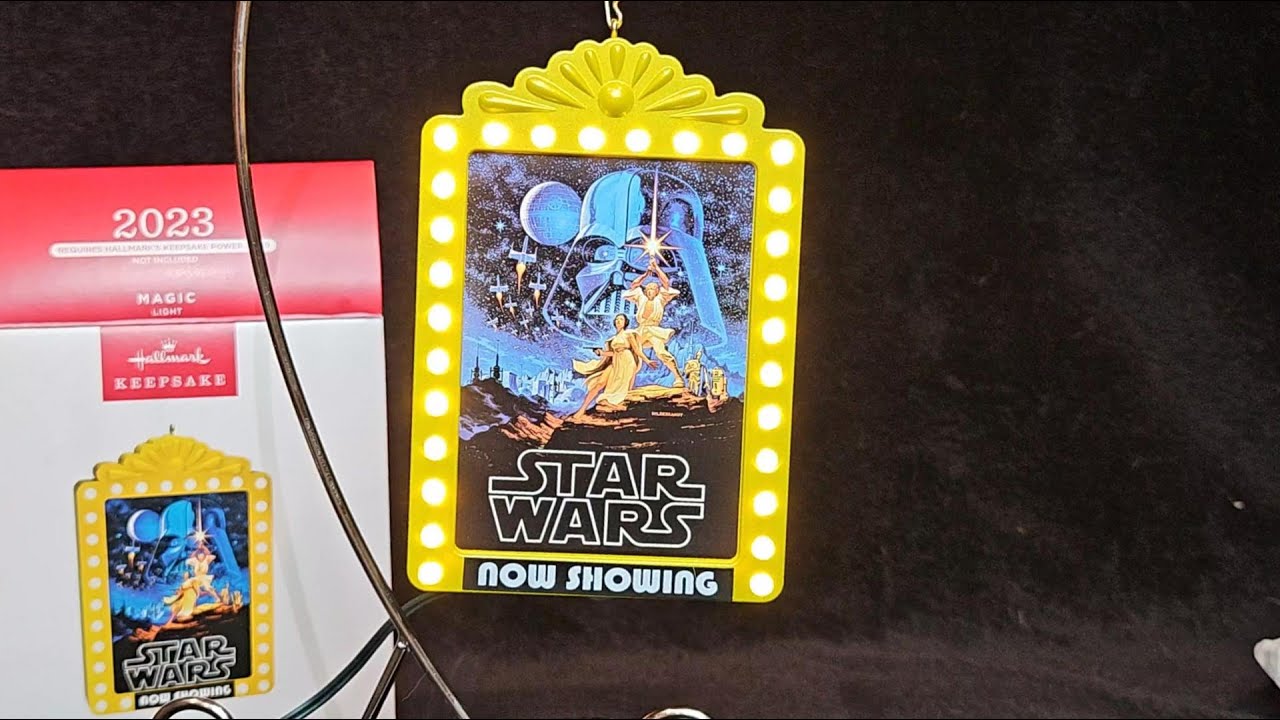  Hallmark Keepsake Christmas Ornament 2023, Star Wars: A New  Hope Now Showing Ornament with Light, Gifts for Star Wars Fans : Everything  Else