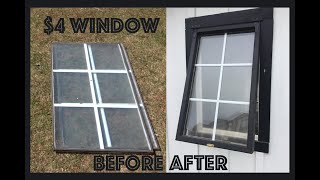 Window Insert Pane Turned Into A $4 Wooden Window for Chicken Coop. DIY Window Net Worth