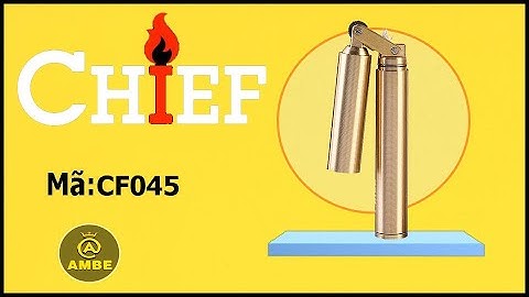 Bật lửa xăng đá sinh tồn | Bật lửa độc lạ côn nhị khúc Chief CF045 | Ambe