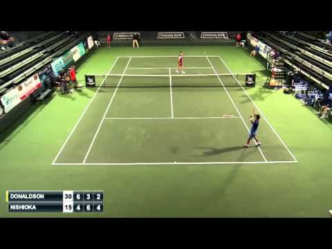 Nishioka Goes Behind The Back For Aptos Challenger 2015 Hot Shot