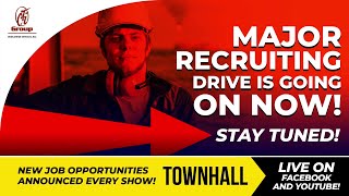 Townhall Preview 69  - Jobs, Jobs, -  Major Recruitment Underway - Carnival - Virgin, #CruiseLines