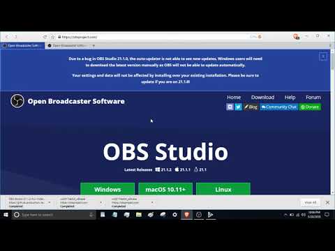 OBS Studio Auto Update Error Solution 2018 05 20