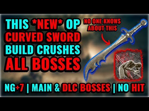 [ELDEN RING] This OP DLC Curved Sword Build Crushes ALL Bosses!! (NG+7, Main & DLC Bosses, No Hit)