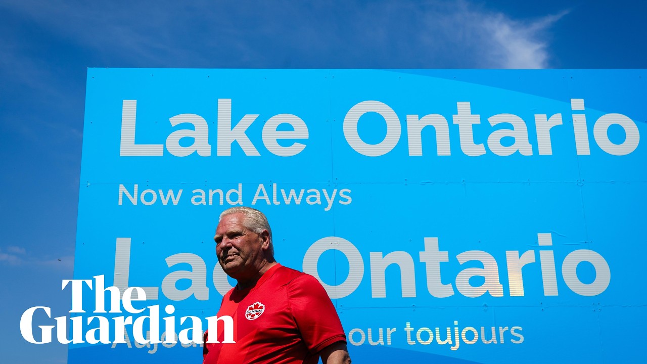 Ontario premier unveils Lake Ontario sign in response to Trump’s ‘Lake America’ order
