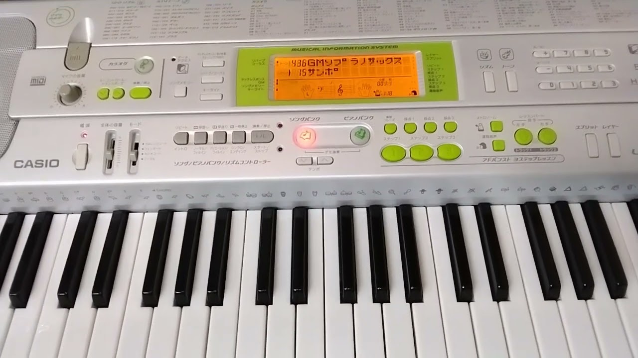 CASIO カシオ 光ナビゲーション 電子ピアノ キーボード　LK-202TV