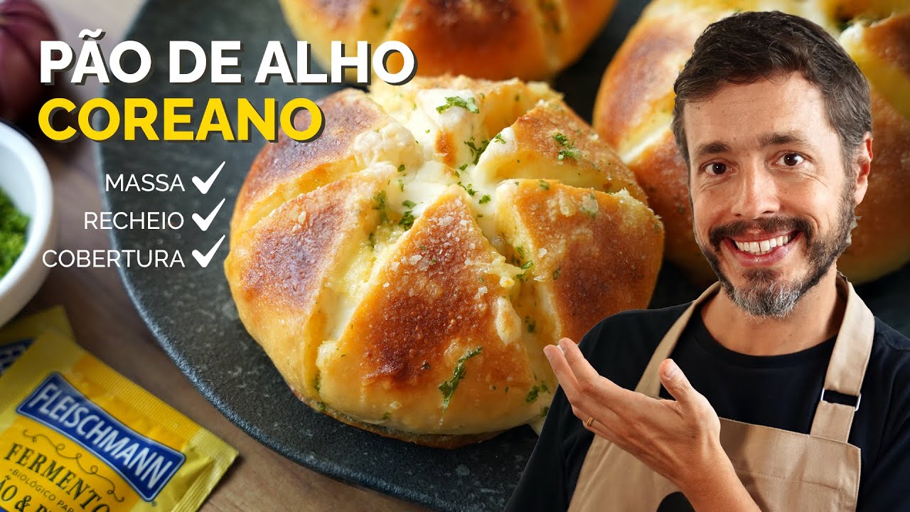 PÃO DE ALHO COREANO - Receita oriental para surpreender no seu próximo churrasco