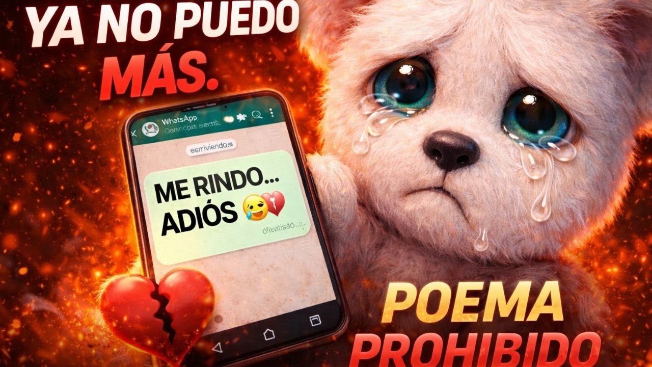 💔 NO ESTOY BIEN… YA NO TENGO FUERZAS | Poema de Amor Prohibido de Decir en Voz Alta
