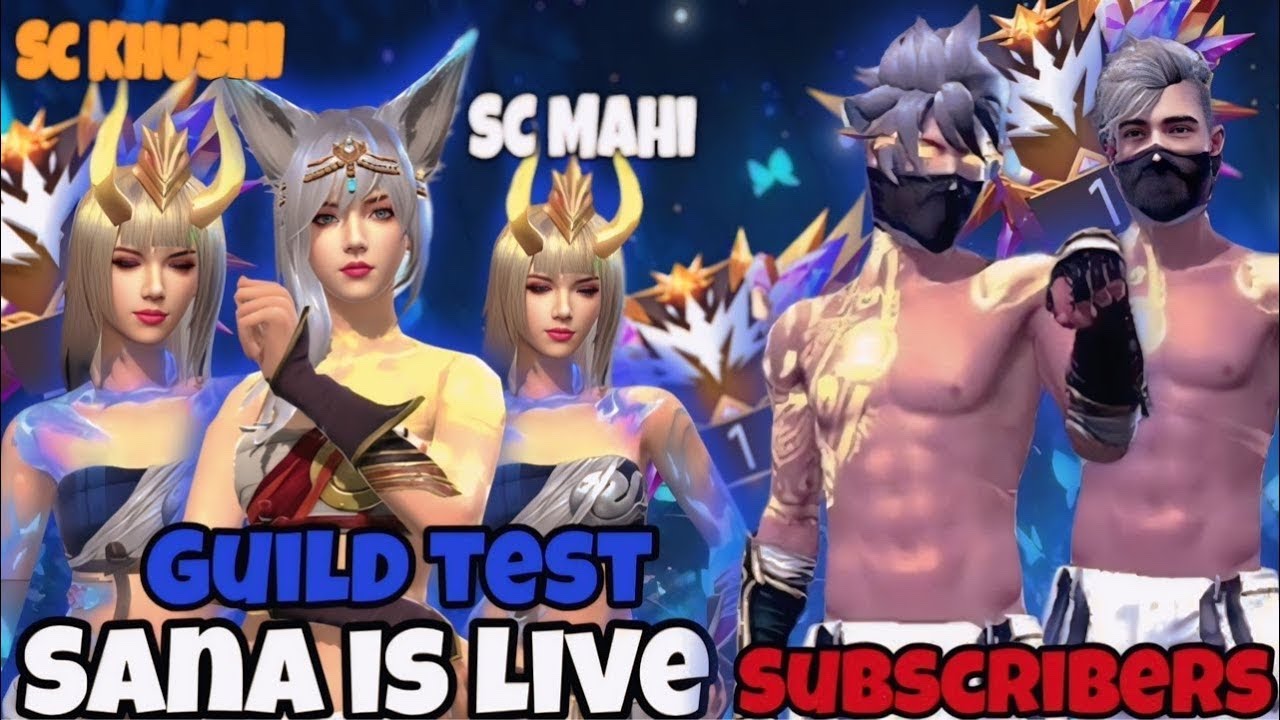 1VS2 GUILD TEST FREE FIRE LIVE CUSTOM ROOM GIVEAWAY | FF LIVE TEAM CODE ...