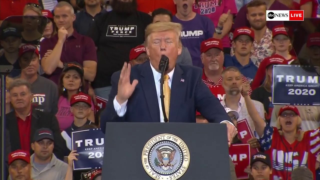 President Trump holds rally in Lake Charles, Louisiana | ABC News