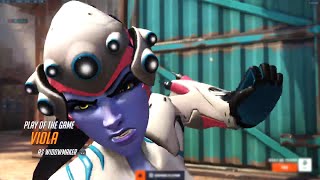 QUARTZ TOP 500 WIDOW GAMEPLAY - POTG! OVERWATCH 2 SEASON 8 TOP 500