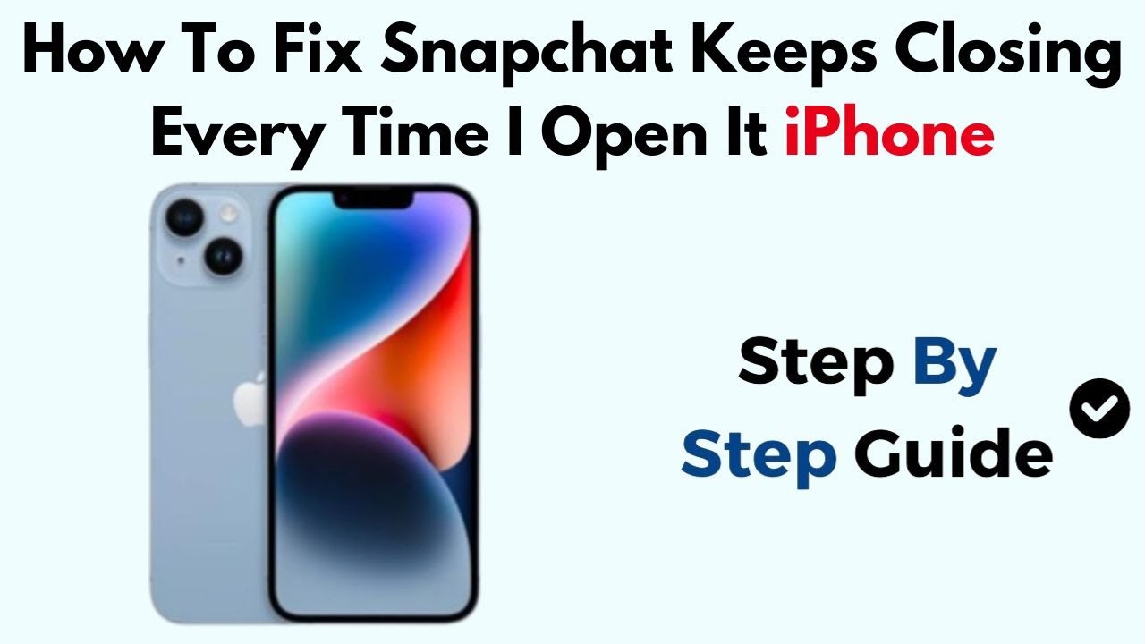 How To Fix Snapchat Keeps Closing Every Time I Open It iPhone - YouTube