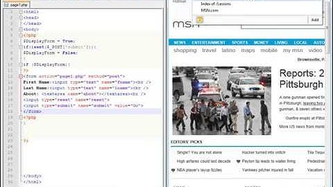 PHP Lesson 30   Hiding a Form after a Submit