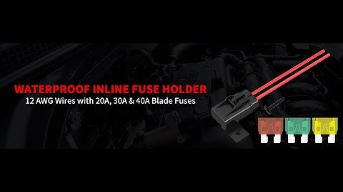 F117-C 12 AWG ATC/ATO Waterproof Inline Fuse Holder