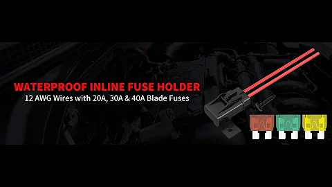F117-C 12 AWG ATC/ATO Waterproof Inline Fuse Holder
