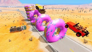 High Speed Cars Jumping - BeamNG.Drive