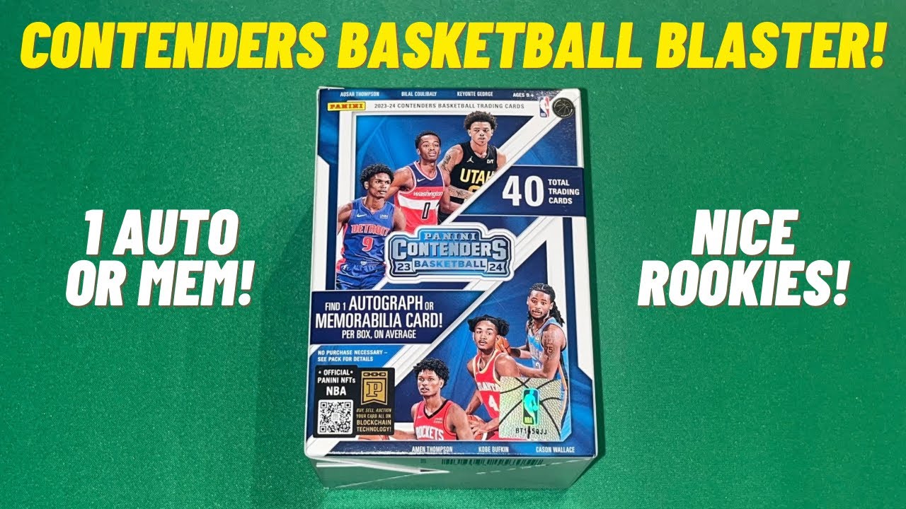 2023-24 Panini Contenders Basketball Blaster Box Opening Review 