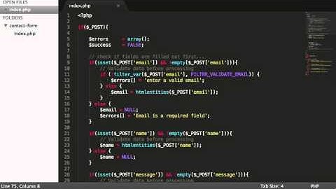 PHP Build a contact form 01: Introduction