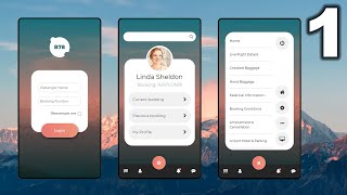 Travel Mobile App Concept - 1 | Convert UI Design to HTML, CSS using Bootstrap 4