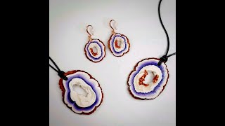 Easy Geode, polymer clay