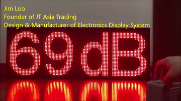 Sound Pressure Level (SPL) LED Display | dB LED Noise Level Display panel | Environment Noise Level