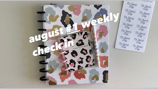 August #1 weekly check in | cash envelope system screenshot 2
