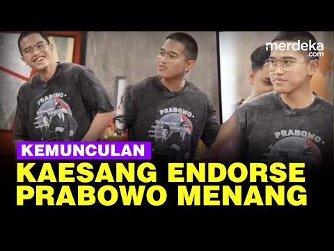 Kaesang Muncul Kenakan Kaos Pandu08: Saya Tahu Pak Prabowo Menang