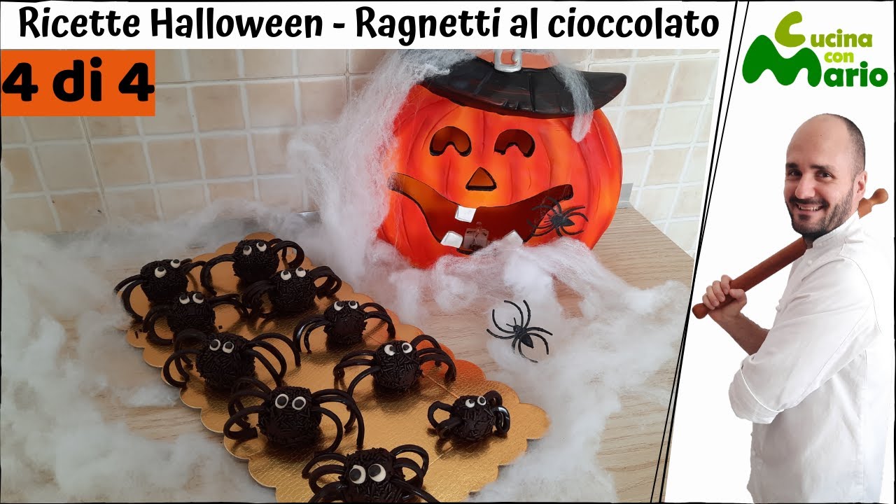 Ragnetti al cioccolato di Halloween 👻