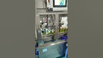 Nozzle tracking type double nozzles shampoo bottle filling machine line