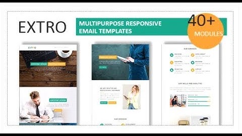 Extro - Multipurpose Responsive Email Template With Online  | Themeforest Templates