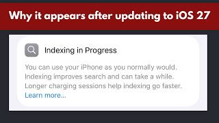 How To Fix "Indexing in Progress" on iPhone | iOS 27 Search Not Working | iPhone Still Indexing