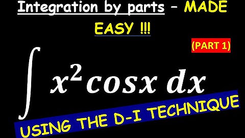 Integration by parts - Using the DI - method (Part 1)