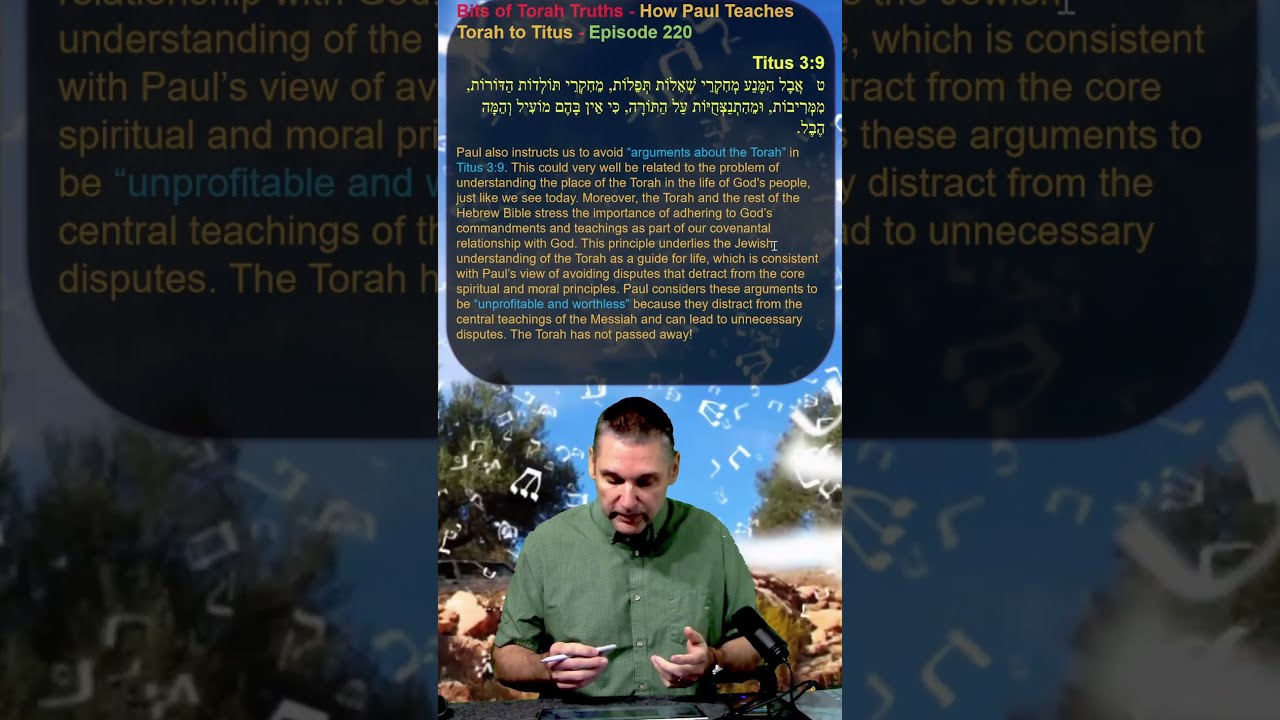 Bits Of Torah Truths How Paul Teaches To Titus Episode 220