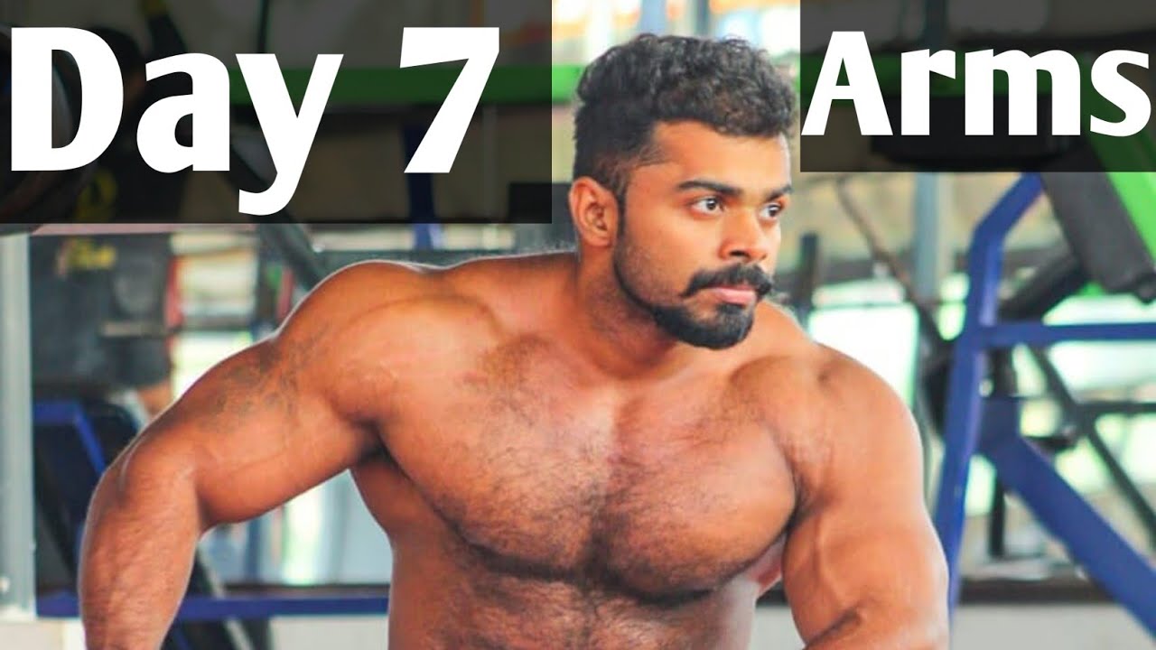 day 7 arms workout in malayalam YouTube